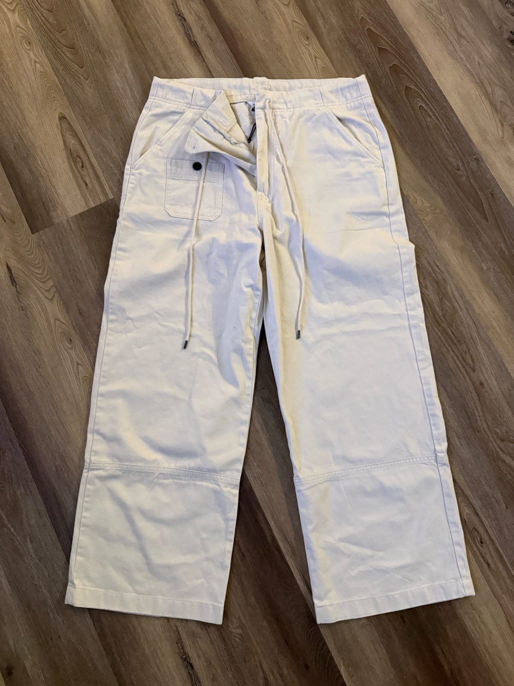 Banana Republic Cream Men's Drawstring Cargo Joggers